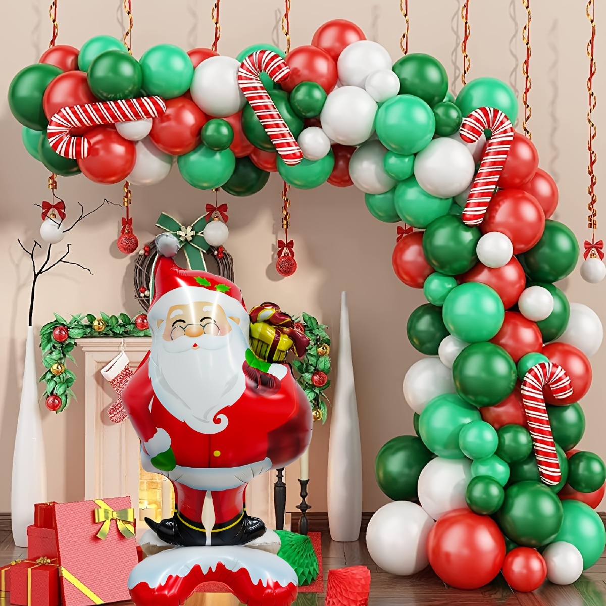 クリスマス バルーン 50個セット サンタ 装飾 風船 小道具 パーティー