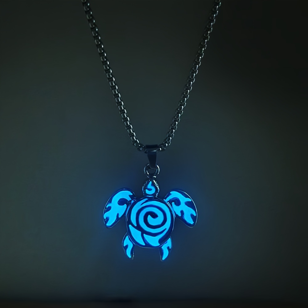 Luminous Turtle Pendant Necklace For Men Women - Temu