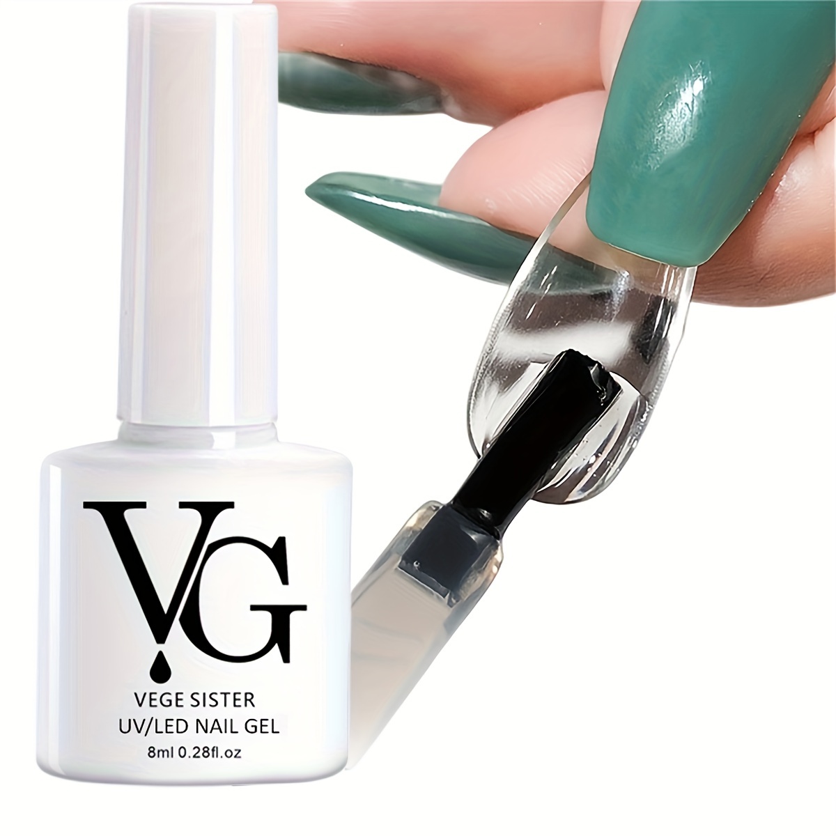 UV Adhesive Gel Glue for False Nails and Nail Art Manicure Tools - 3-in-1  Rhinestone Nail Tips Extension Nail Polish Gel Extension Nail Tips Adhesive