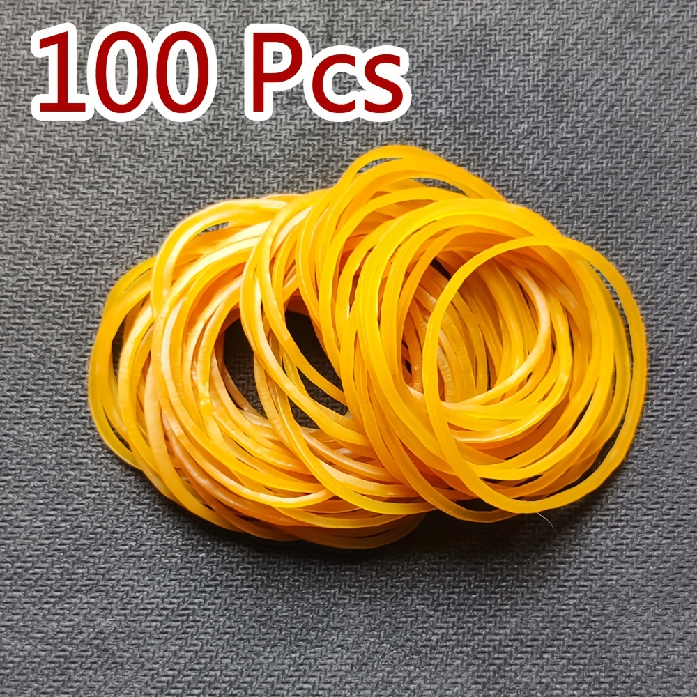 Stretchable Sturdy Yellow Rubber Rings Rubber Elastic Bands - Temu
