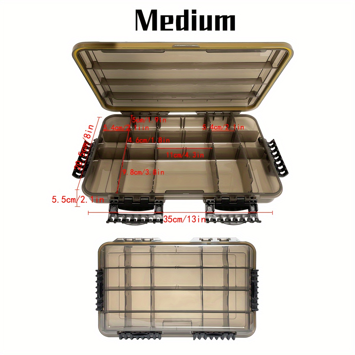 Portable Tool Box Large Capacity Waterproof Fishing Tackle - Temu