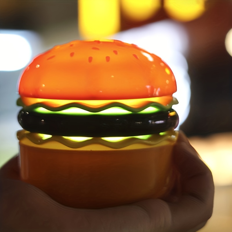 1 Veilleuse Hamburger Fantaisie, Une Mini Lampe De Table, Une