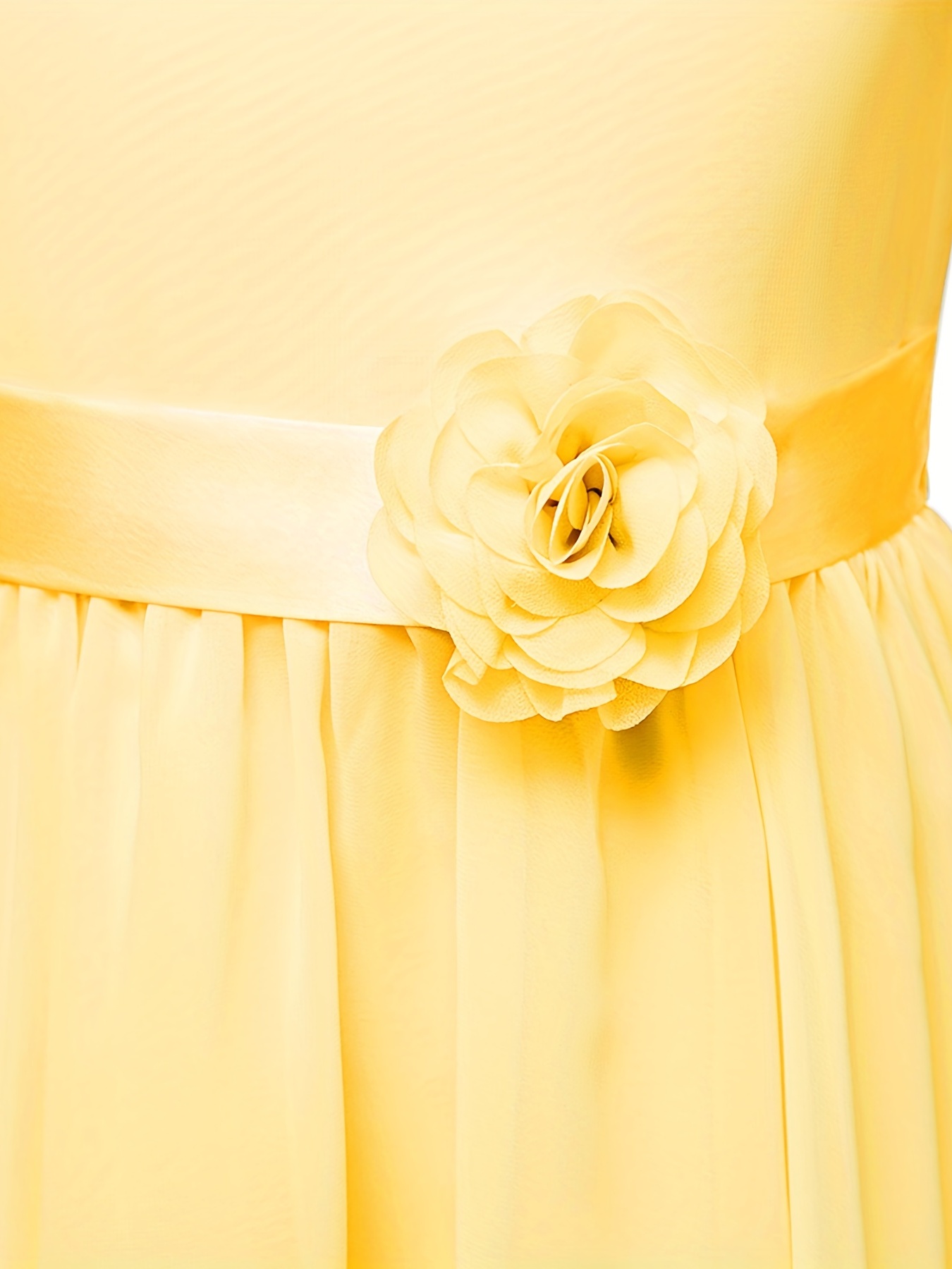 Lemon yellow flower girl 2025 dresses