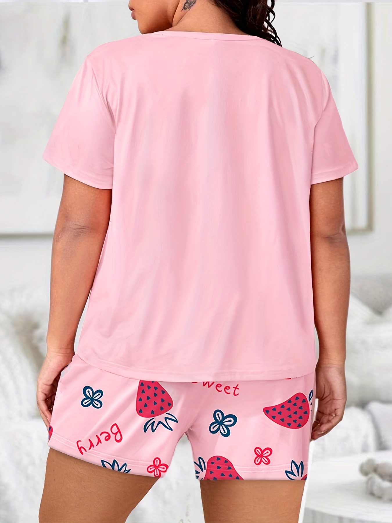 Conjunto Pijama Lindo Talla Grande Camiseta Pantalones Manga