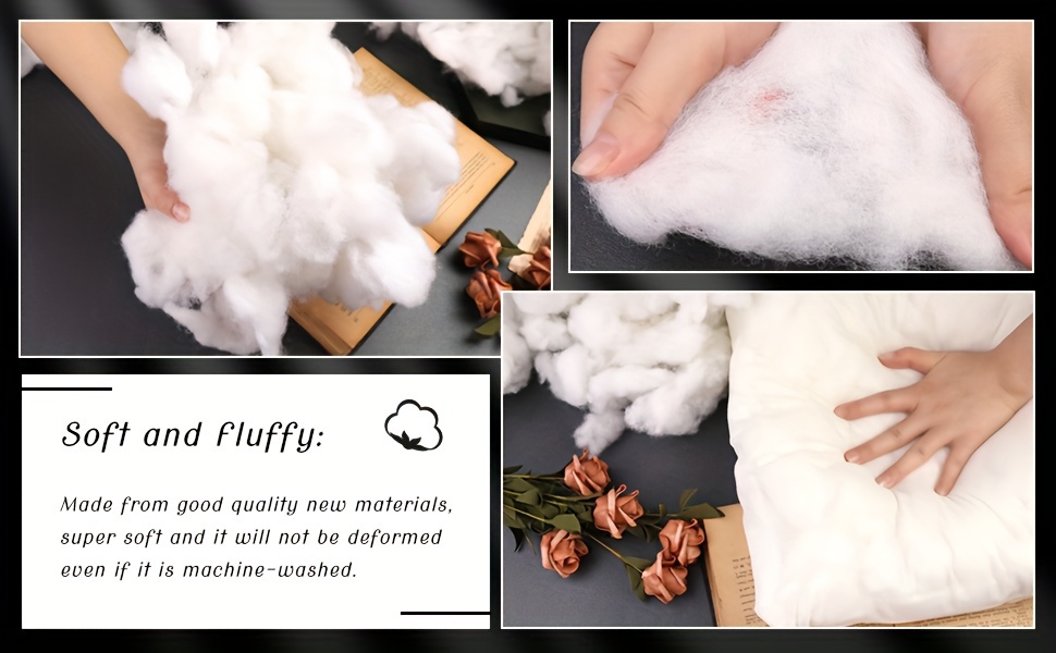 Premium Polyester Fiber Fill, Soft Pillow Filler, Stuffing For Stuffed  Animals, Toys, Cloud Decorations, And More