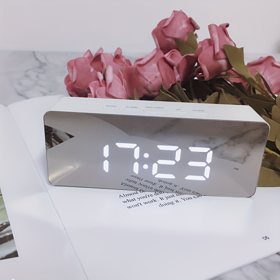 Digital clock large display clock led electric alarm clocks temu