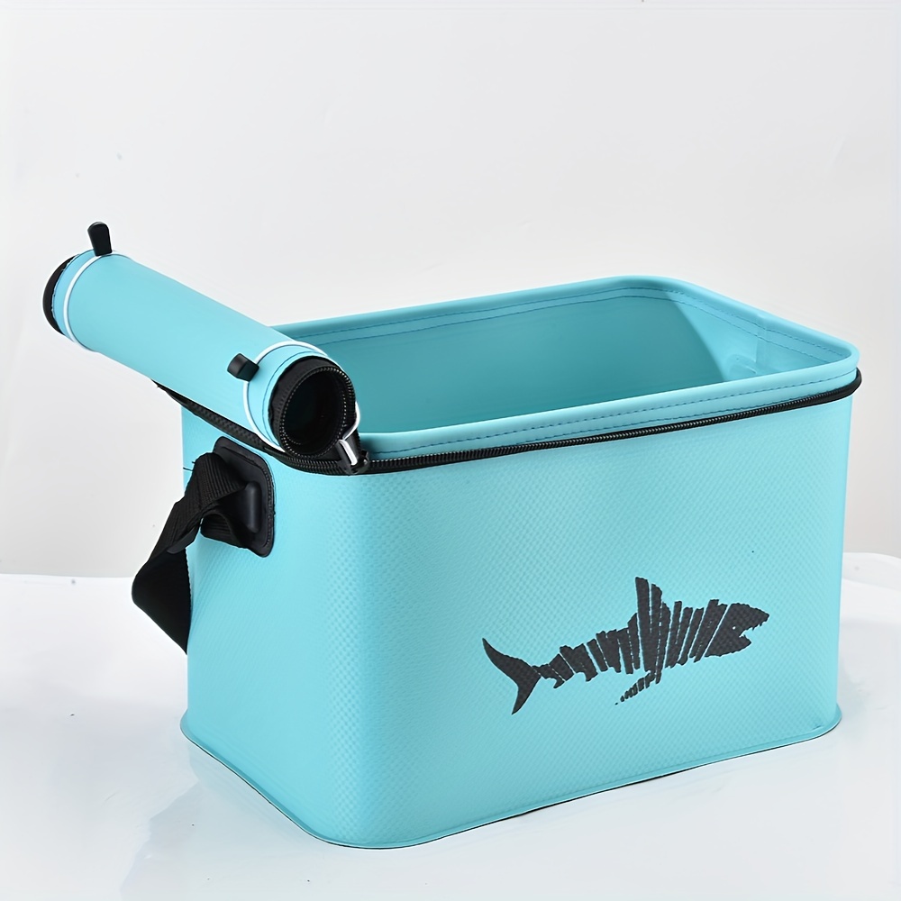 Multifunctional Live Fish Bucket Fishing Lure Storage Box - Temu Canada