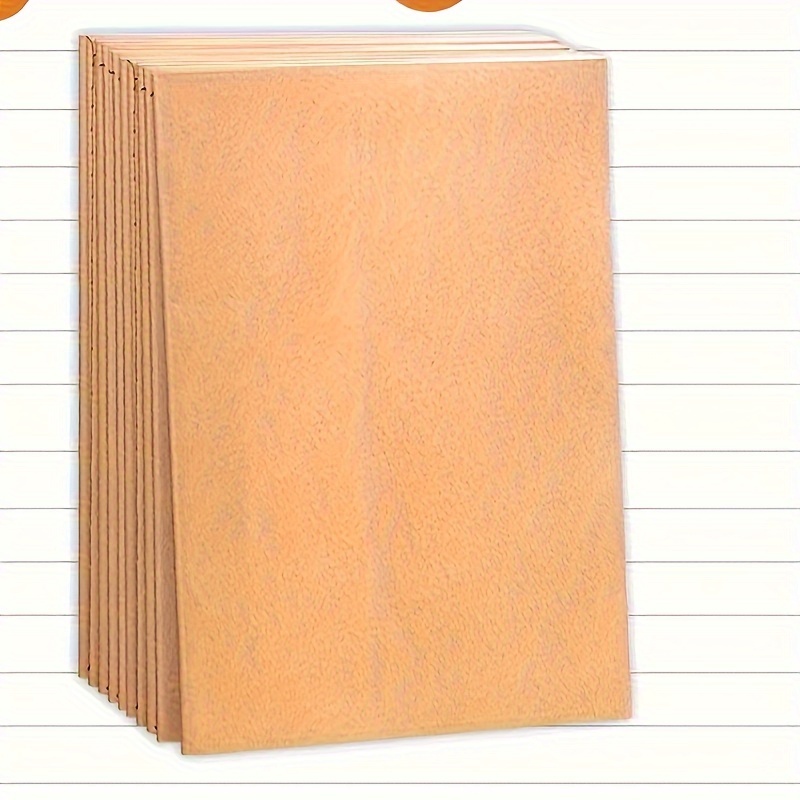A5/b5 Kraft Paper Cover 4 Lines English Writing Notebook - Temu