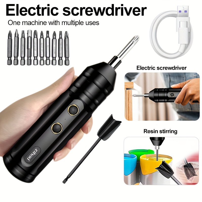 Small Hand held Electric Screwdriver Set 90° Rotatable - Temu