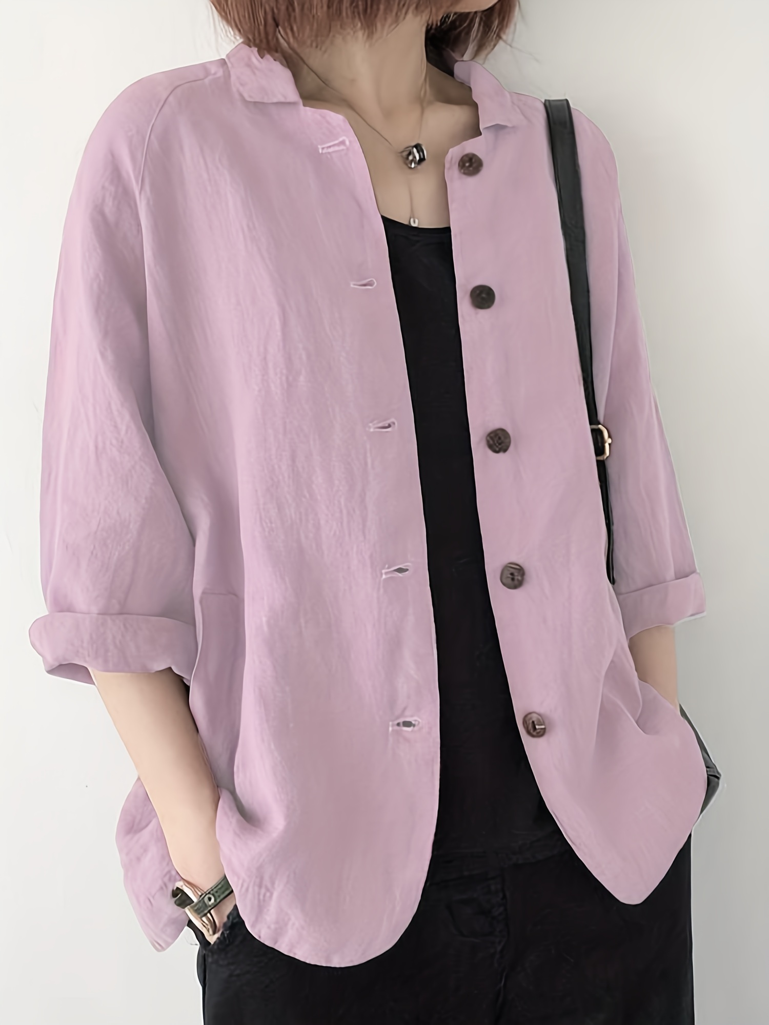 Women's Button Front Jackets for Spring Summer