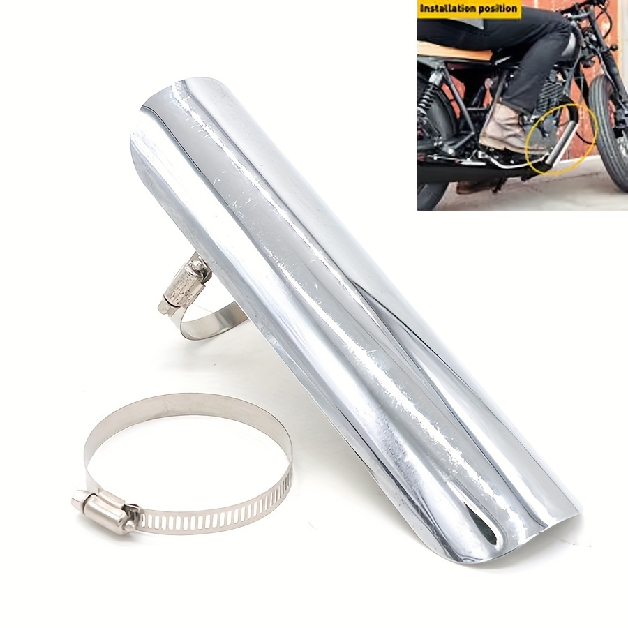 Motorcycle Exhaust Muffler Pipe Heat Shield Cover Guard - Temu