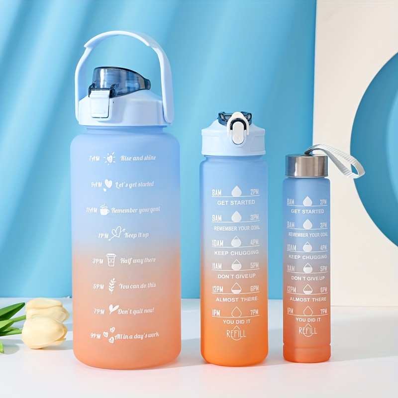 1 Liter Water Bottle Motivational Sport Water Bottle Leakproof Cups Bottles  Drinking Outdoor Travel Gym Fitness Jugs For Kitchen