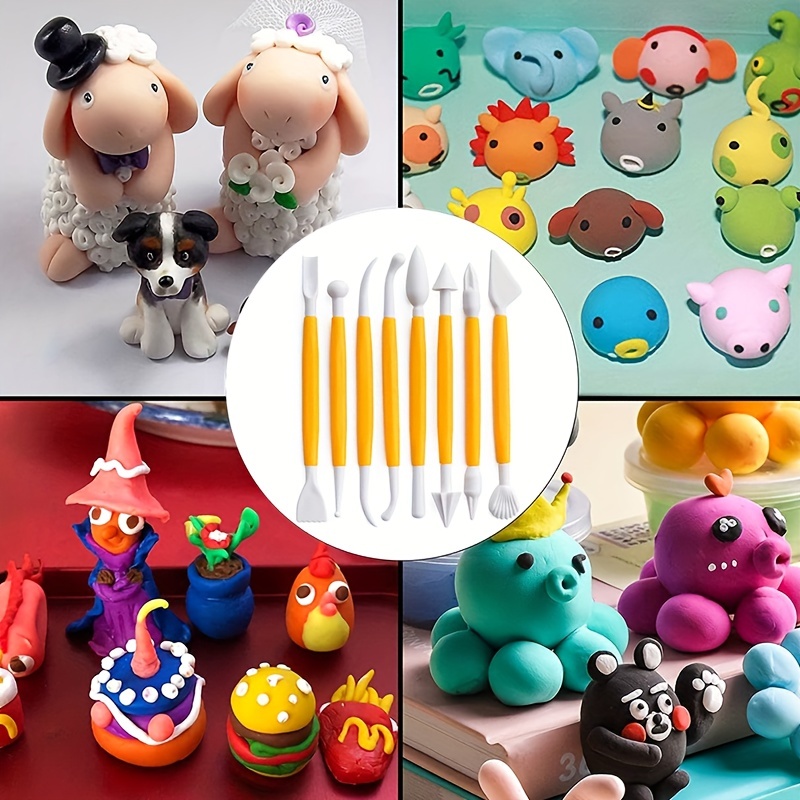 Clay Tools 40PCS Pottery Tools Clay Sculpting Tools for Kids Polymer Clay  Tools Kit Ceramic Tools for DIY Handcraft Modeling Clay Carving Tools Set
