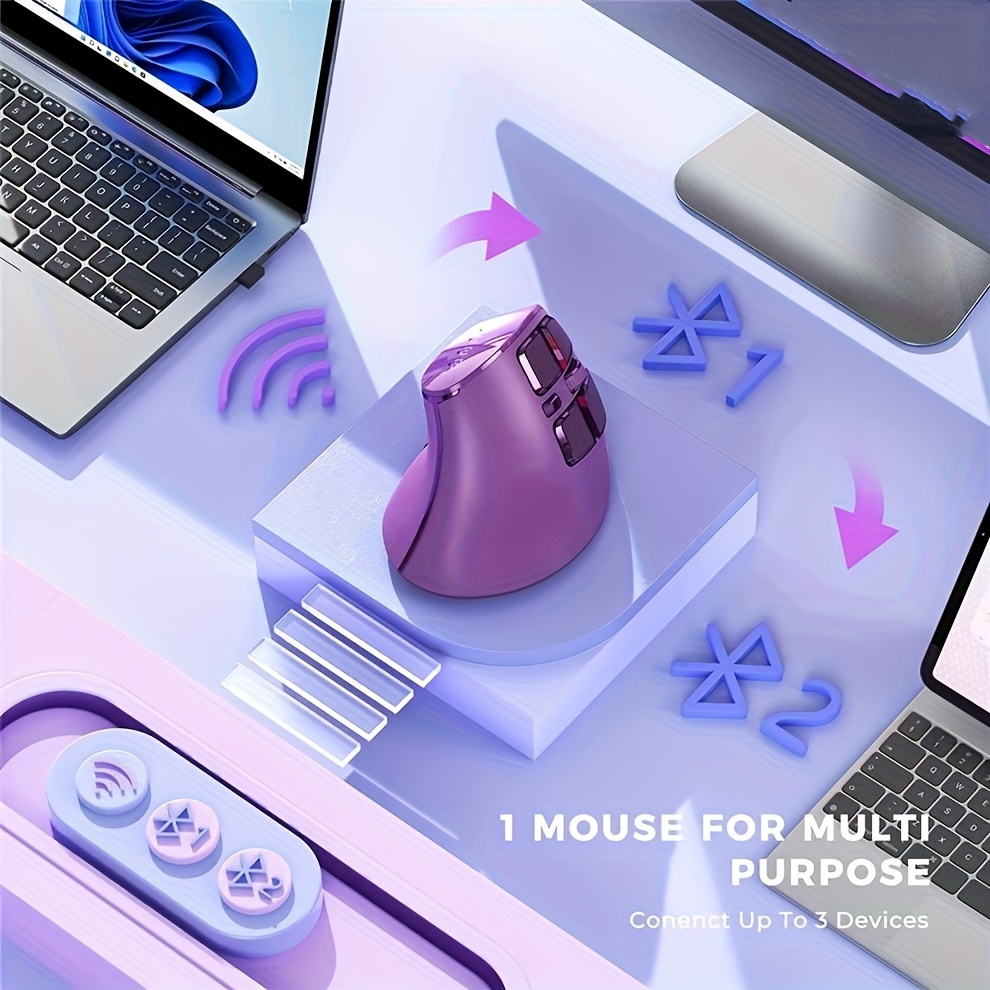 2.4g Mouse Wireless Adatto Per Mouse Ottico Wireless Ergonomico Mouse  Business Laptop Mouse Da Gioco Portatile - Temu Italy