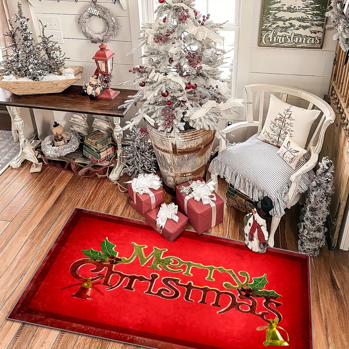 Christmas Santa Area Rug Christmas Area Rug Runner Non slip - Temu