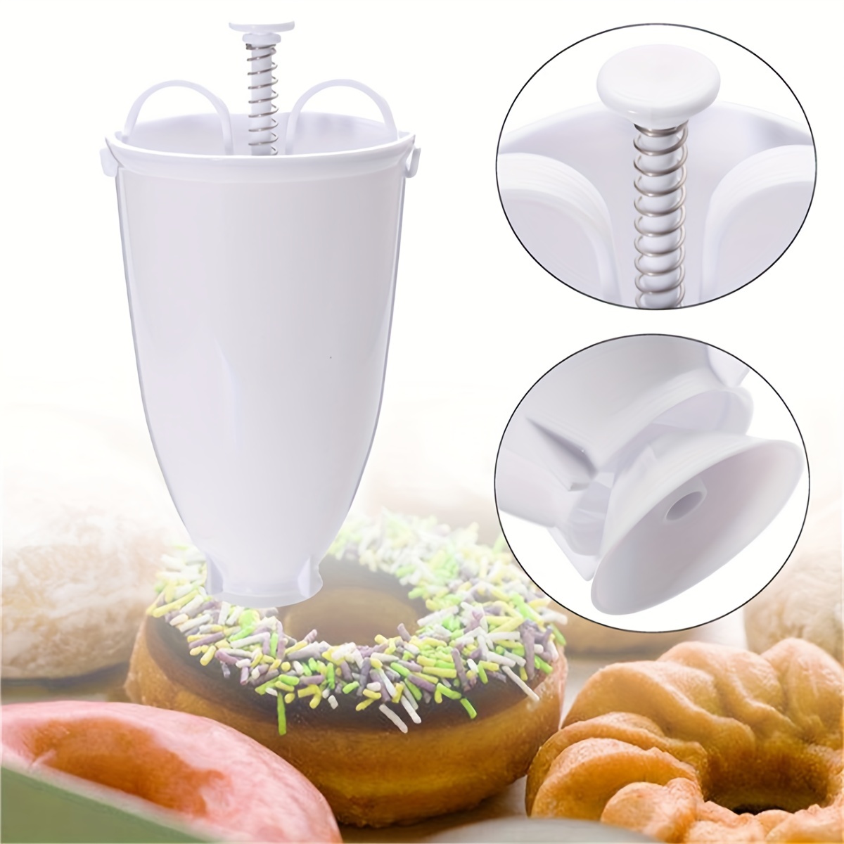 Amazon.com: Generic Commercial Manual Breakwater Cake Doughnut Ball Donut  Fryer Machine : Industrial & Scientific