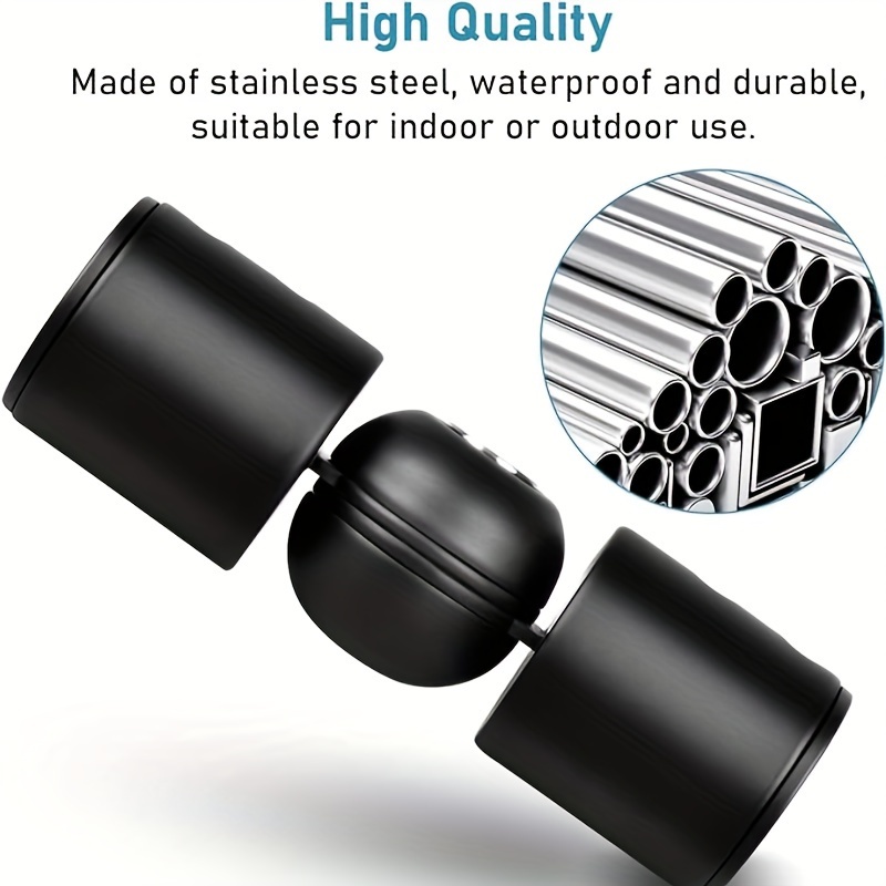 Heavy Duty Hinged Conner Connector Curtain Rod Corner - Temu