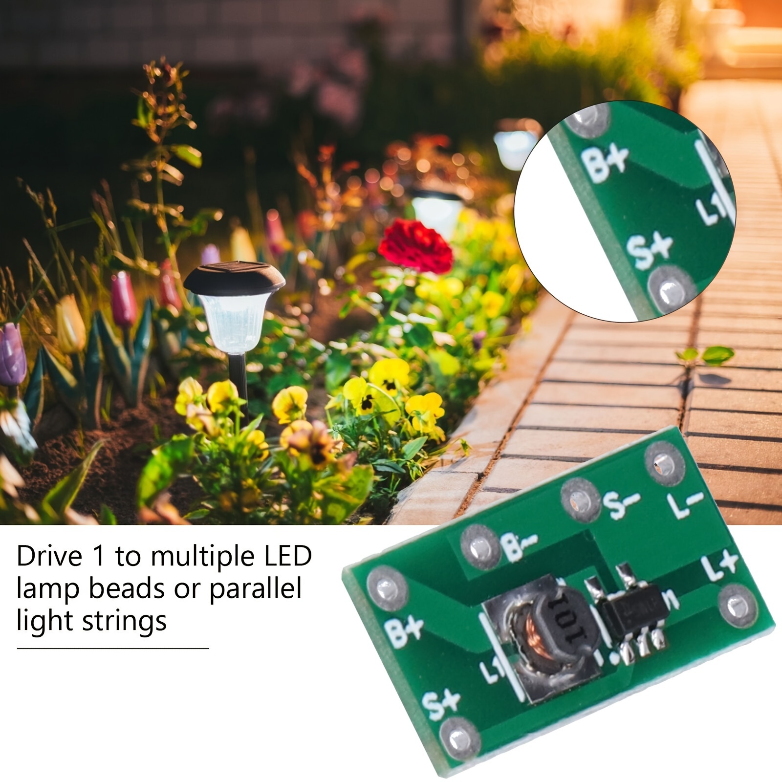 Solar Lamp Circuit Board 30ma Solar Charge Controller Board - Temu