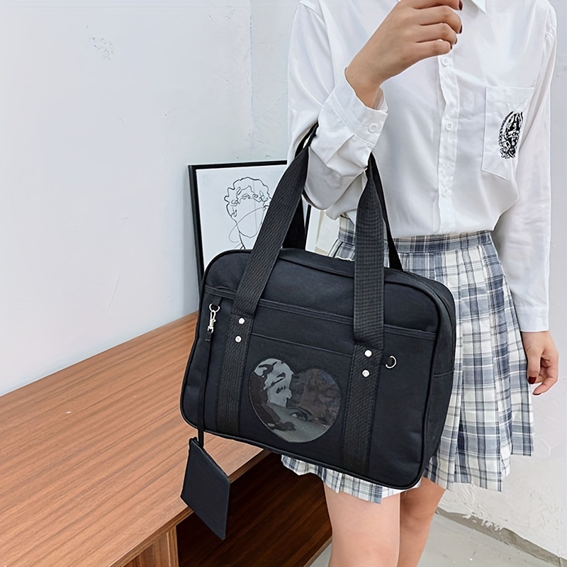 Kawaii Backpack Japanese Cute JK Plaid High School Girl Student Shoulder  Bookbag