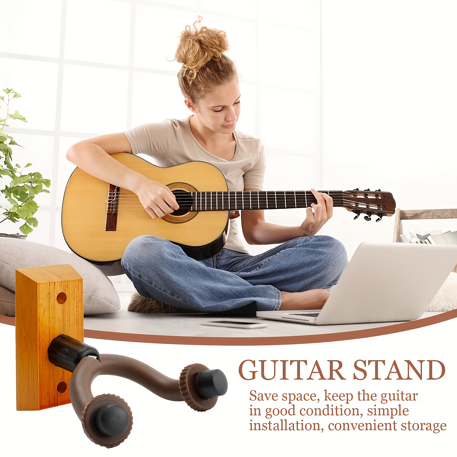 Acoustic Guitar Footrest Supporto Chitarra Acustica Stand - Temu Italy