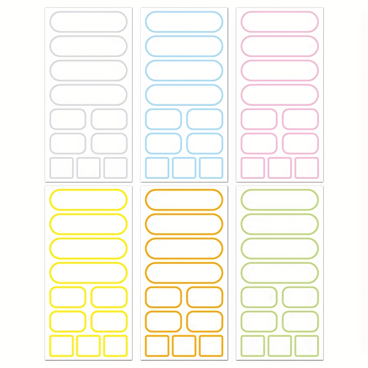 White Name Stickers, Waterproof Labels, School Supply Labels