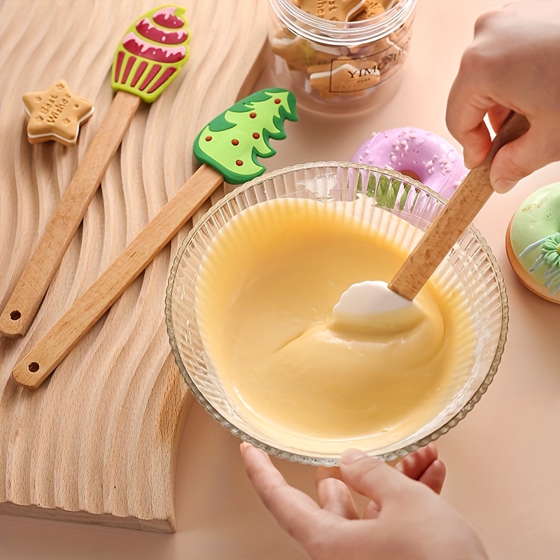 Silicone Spatula, Food Grade Cake Cream Scraper, Baking Tools, Kitchen  Gadgets, Kitchen Accessories - Temu