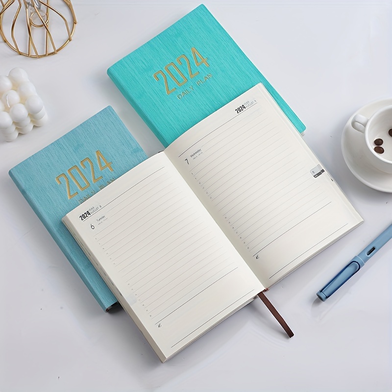 2024 English Calendar A5 Daily Planner Notebook 365 Days - Temu