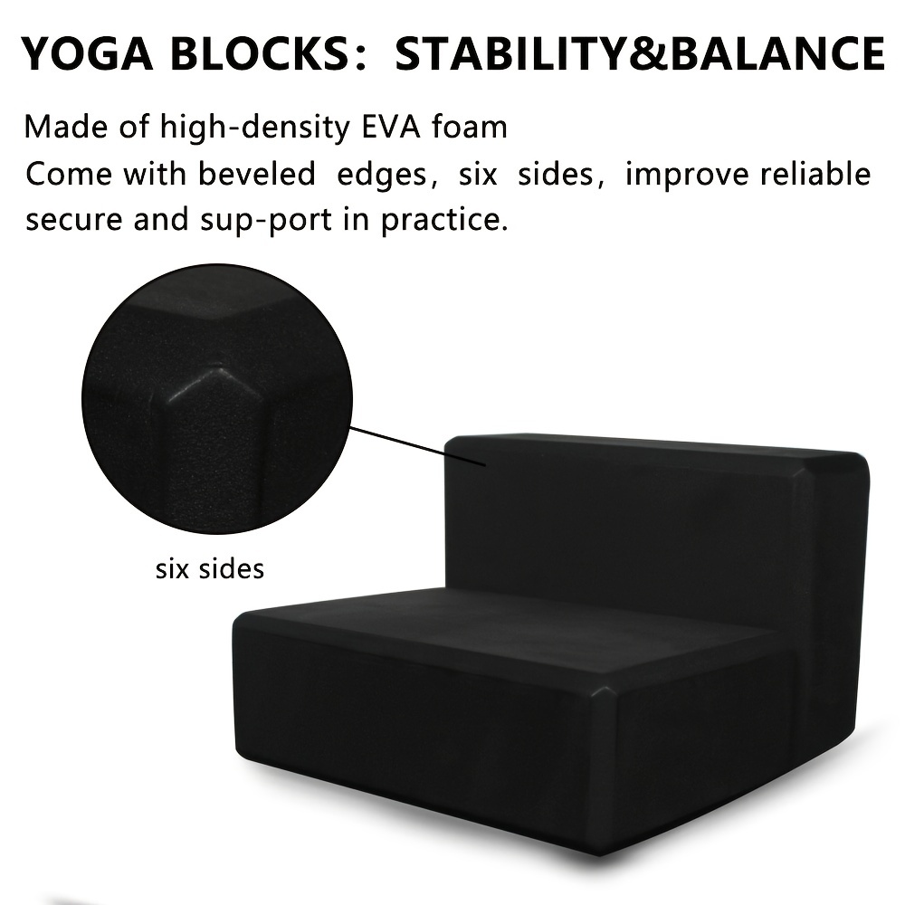 High Density Eva Yoga Blocks Solid Color Fitness Block - Temu