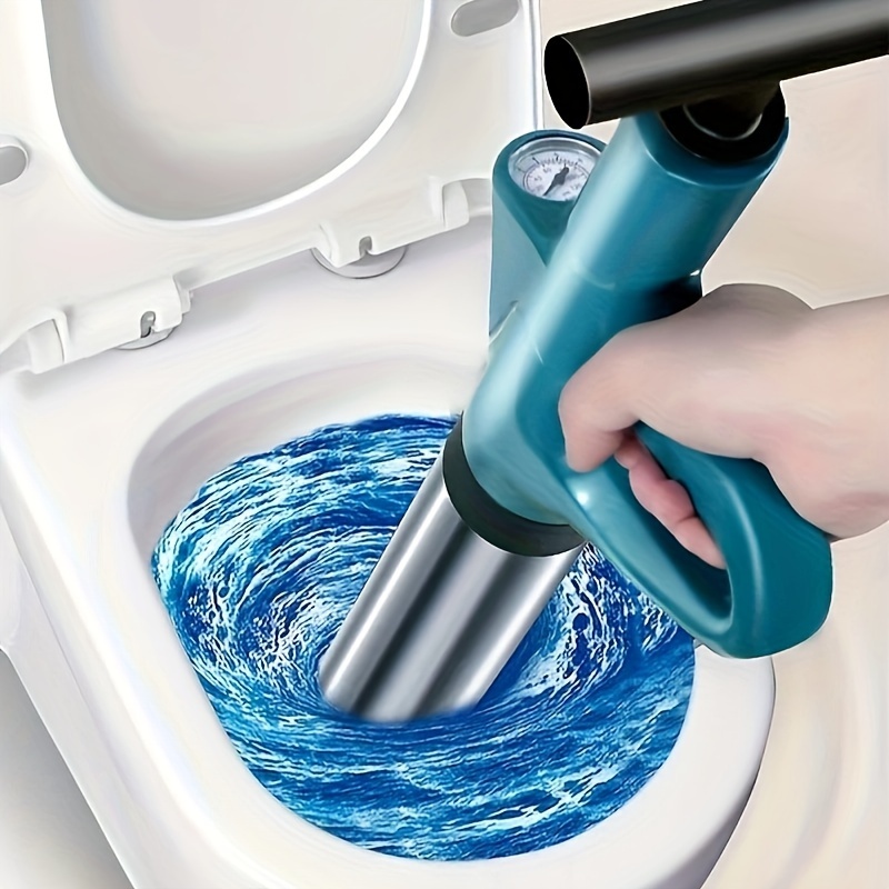 1pc Blue Drain Cleaner For Kitchen And Bathroom, Sink Plunger Tool