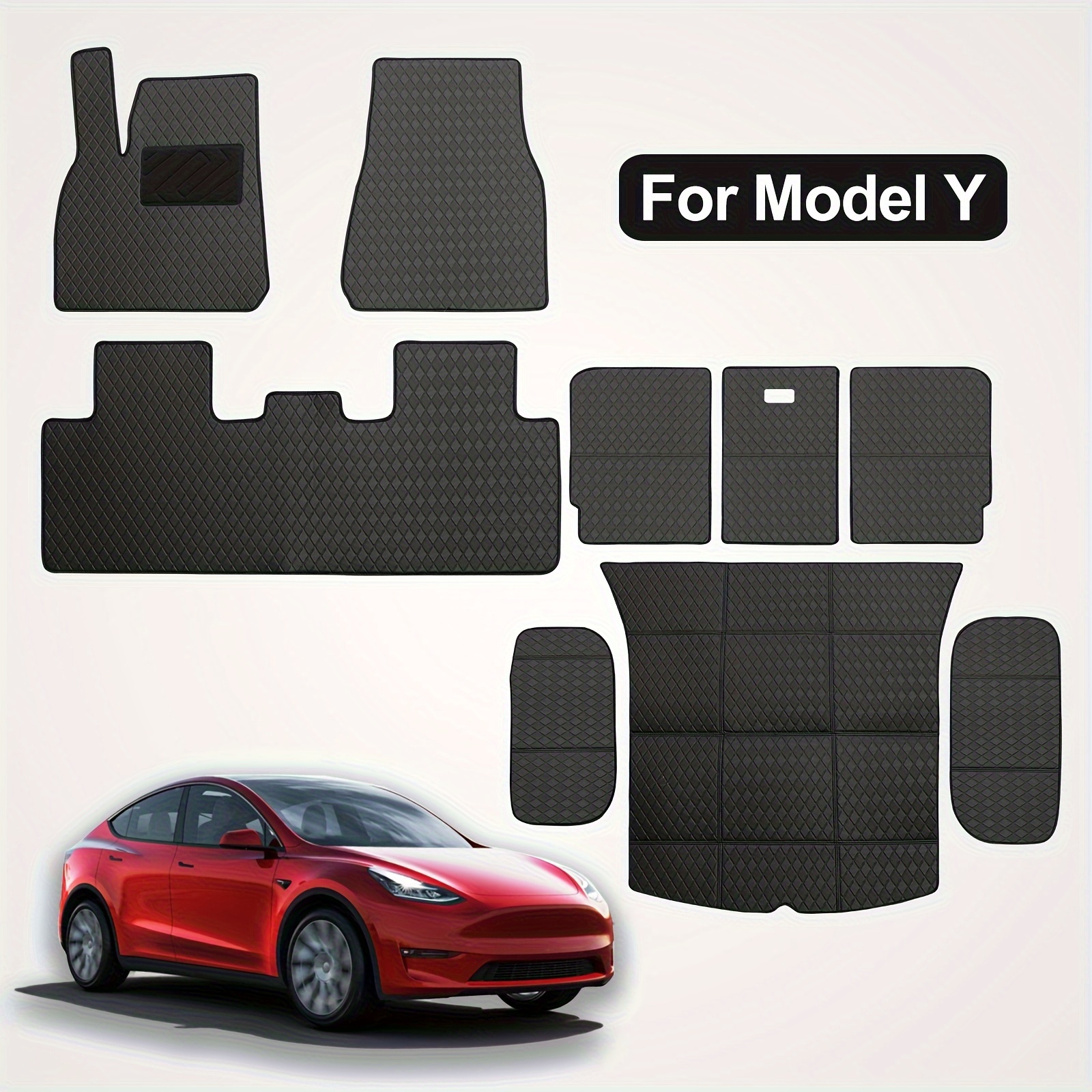 Tapis de sol Xpe pour tapis de sol Tesla Model Y Modèle 3 2022 2023 à 2016  Tesla 3 Trois tapis Tesla Y Accessoires