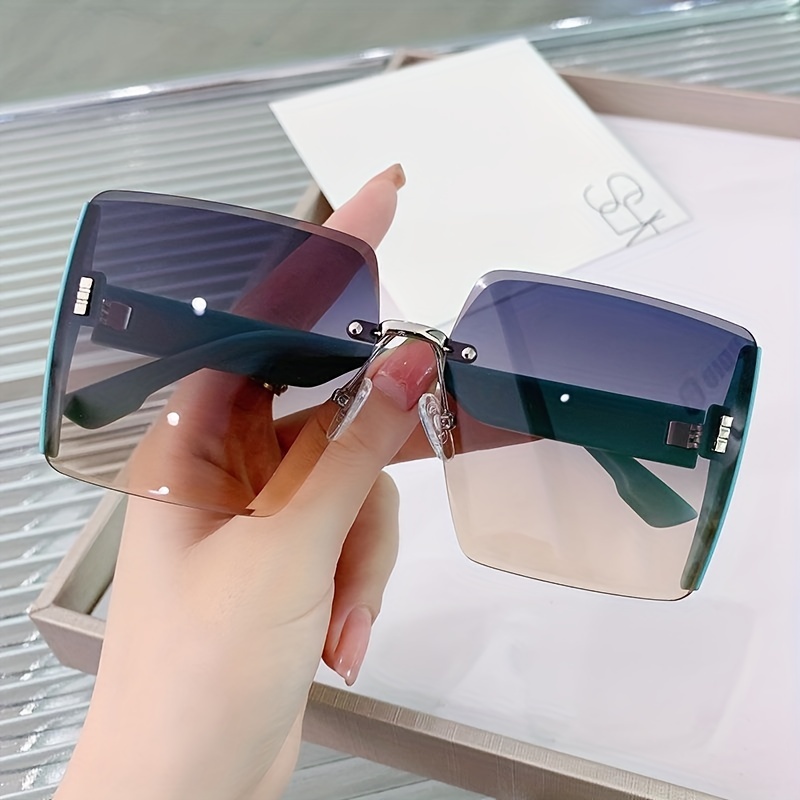 Retro Luxury Square Sunglasses Women Fashionable Summer - Temu Canada