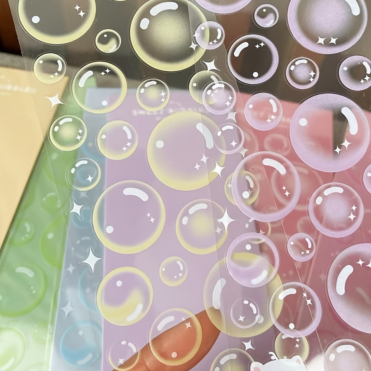 Cute Love Hearts Shape Puffy Bubble Colorful Stickers - Temu