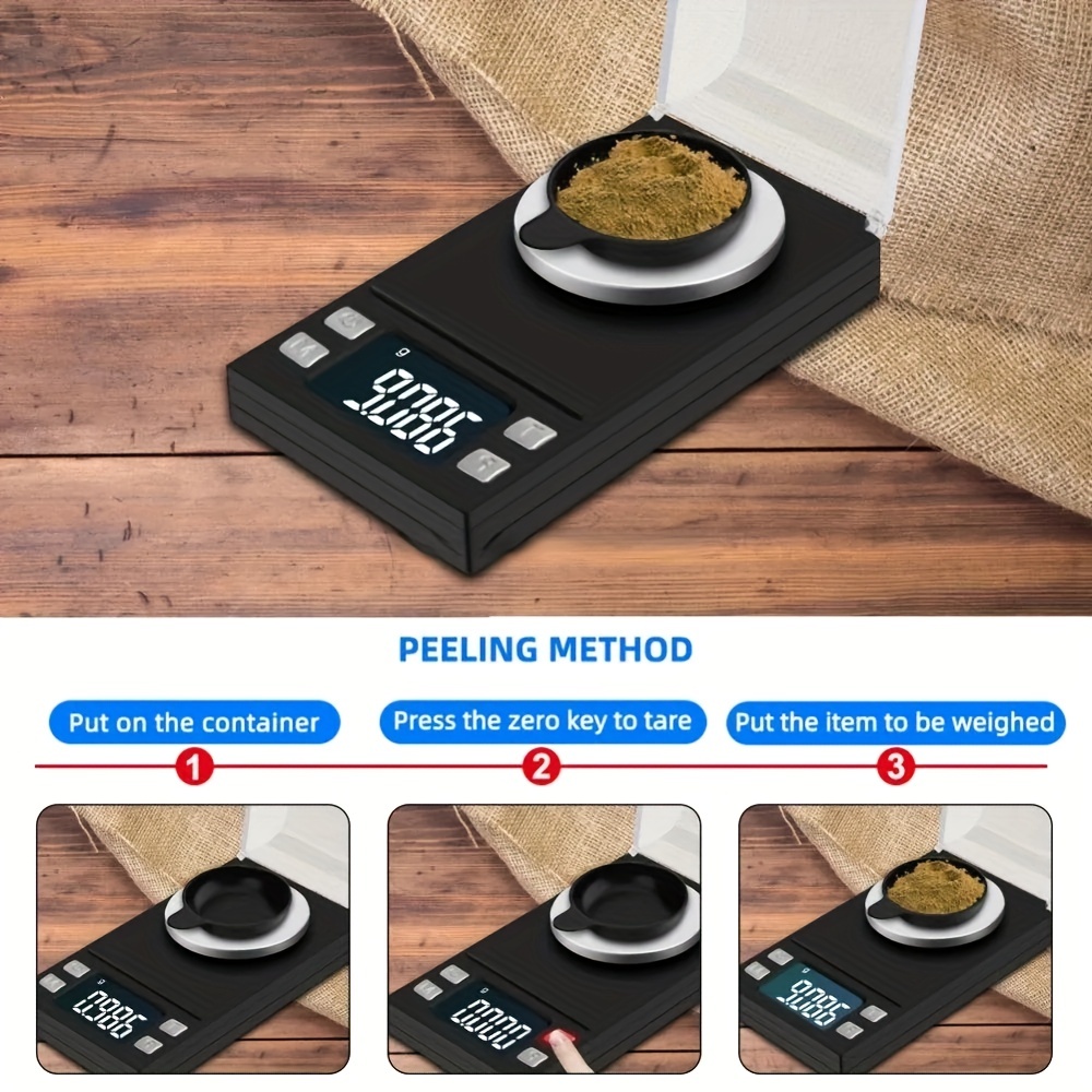 Goxawee Gram Scale, Digital Pocket Scale, Electronic Smart Weigh Scale,  Portable Small Jewelry Scale Grams And Ounces, Mini Scale With Lcd Display  For Jewelry Scale, Food Scale, Kitchen Scale (accurate: ) - Temu
