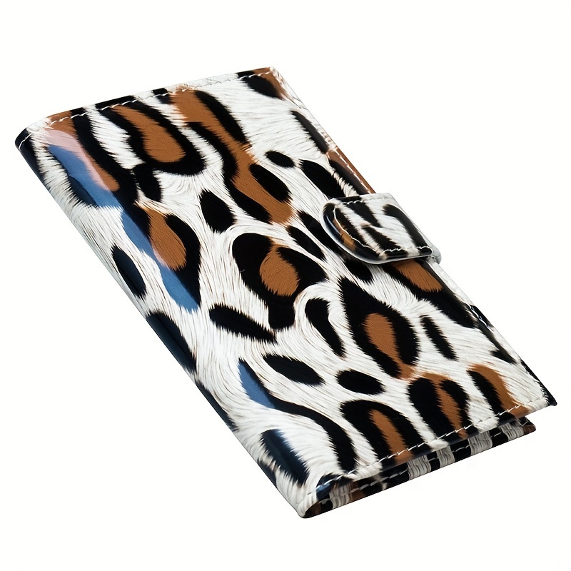 Portapasaporte de cuero color Leopardo