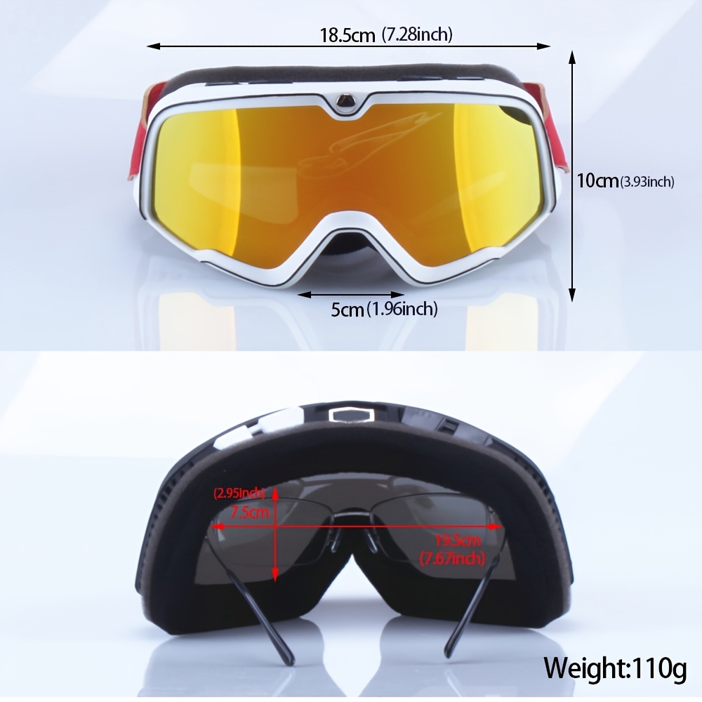 Men's Racing Motocross Retro Motorcycle Glasses
