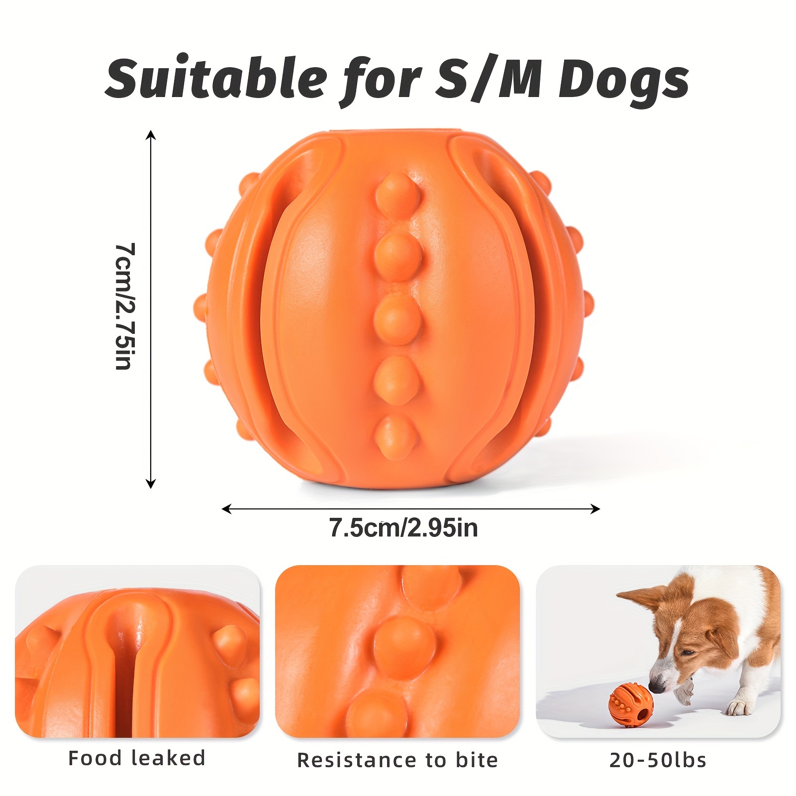 Incolio Dog Toy For Aggressive Chewer Large Medium Dog, Treat Food  Dispensing Dog Toys, Dog Chew Toys, Toothbrush Interactive Tough Durable Dog  Toys Natural Rubber(beef) - Temu