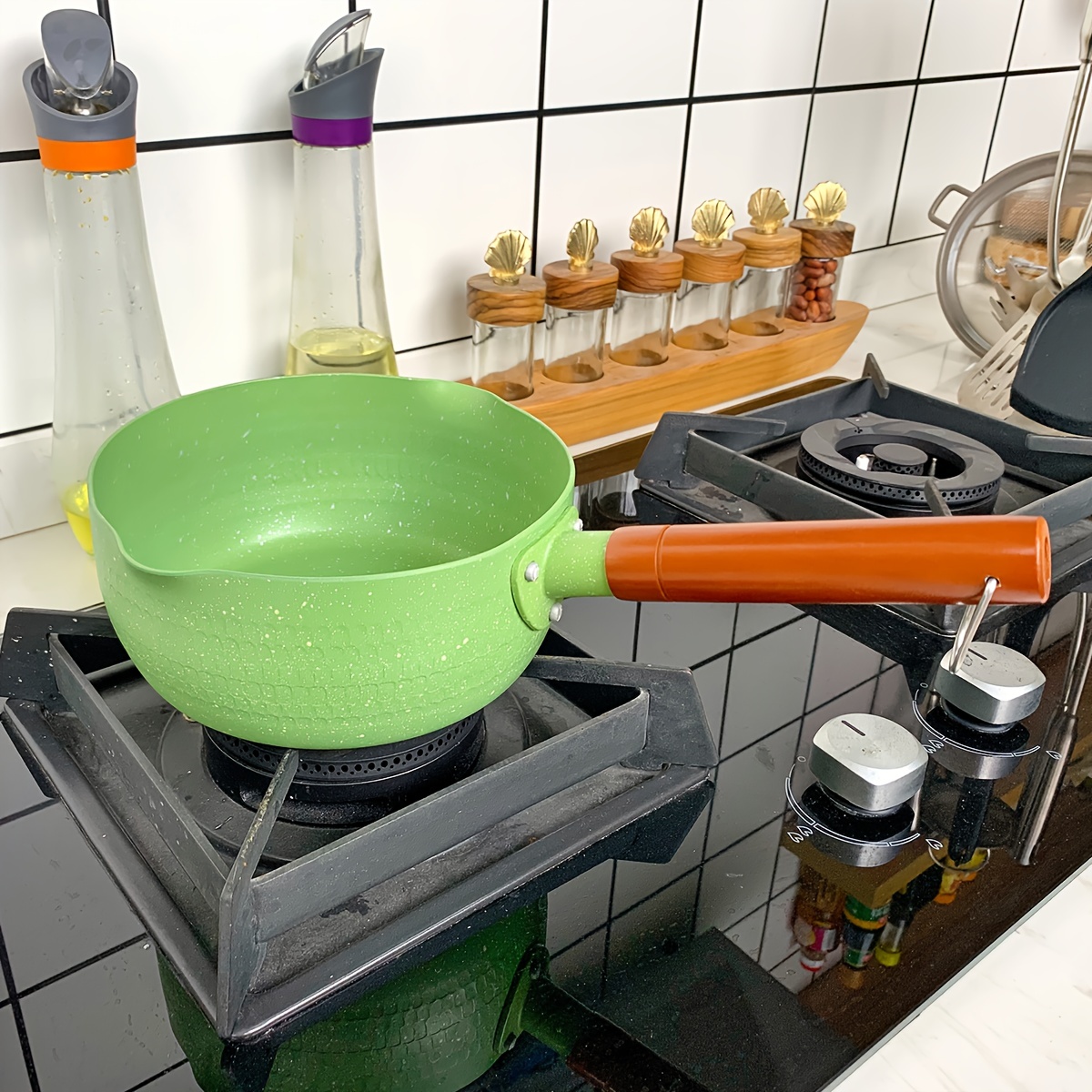 Green Sauce Pan Avocado Green Saucepan Without Lid - Temu