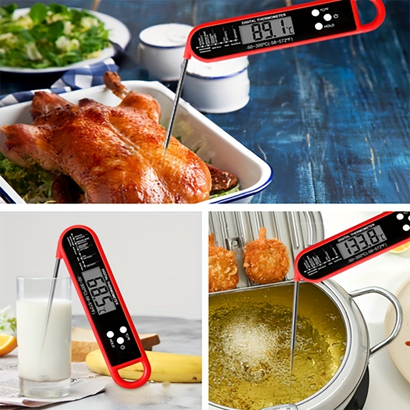Instant Read Digital Meat Thermometer w/ Probe for Food Cooking