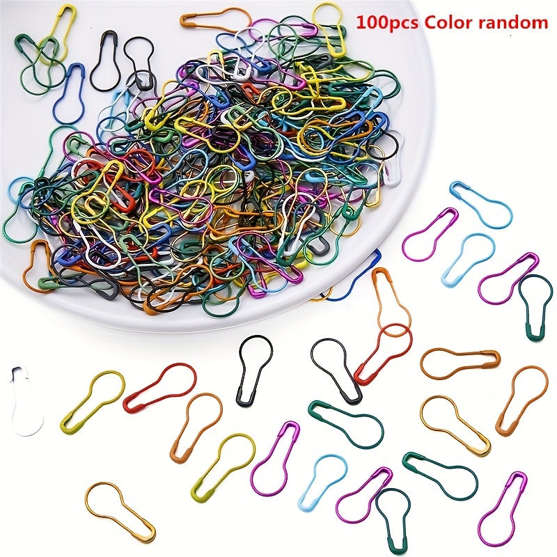 Stitch Markers for Crocheting - 50Pcs Crochet Stitch Markers for Knitting  Yarn & DIY Crafts, Lightweight Plastic Crochet Pins with 8 Assorted Colors