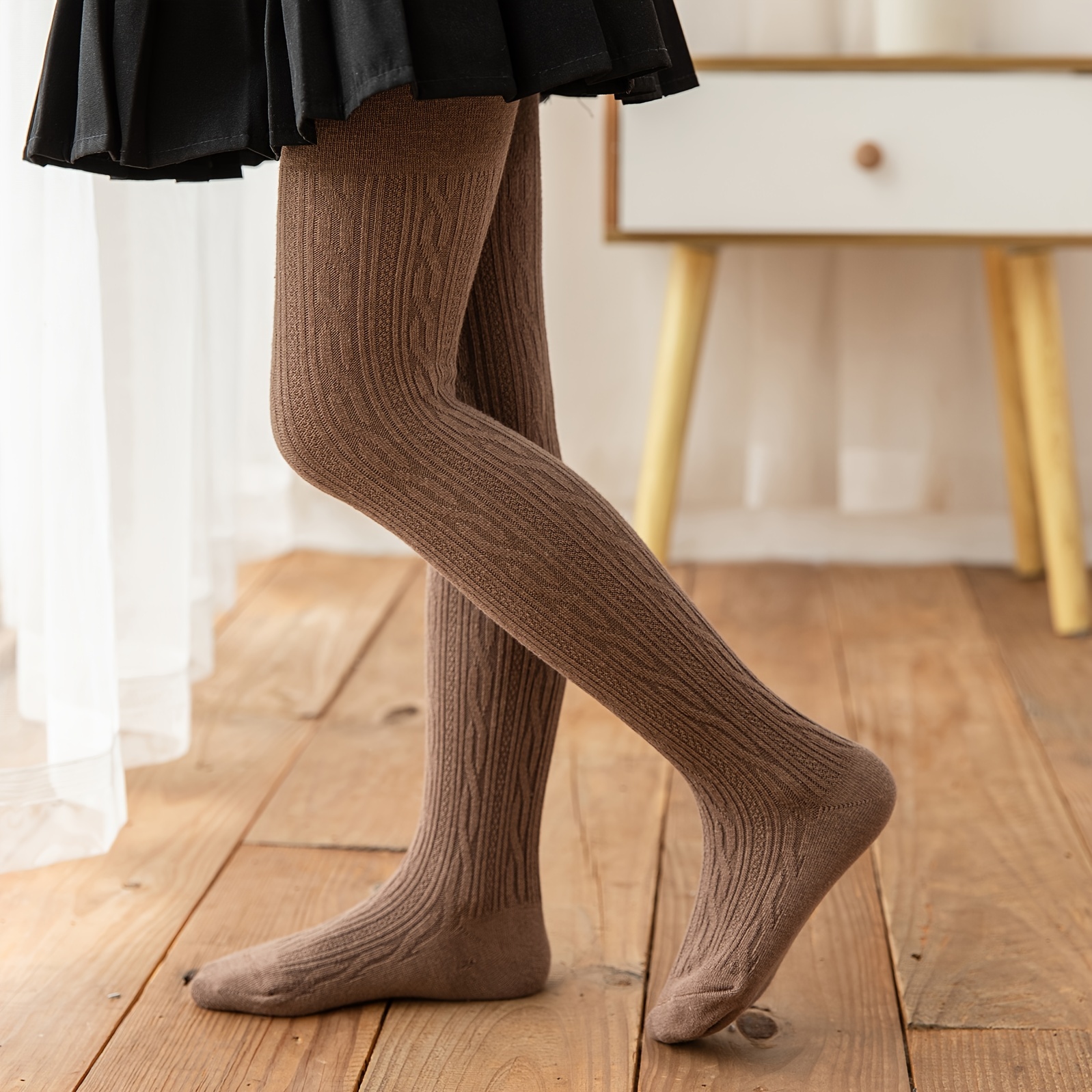 Girls Pantyhose Solid Color Soft Tights Leggings Pants - Temu Bahrain