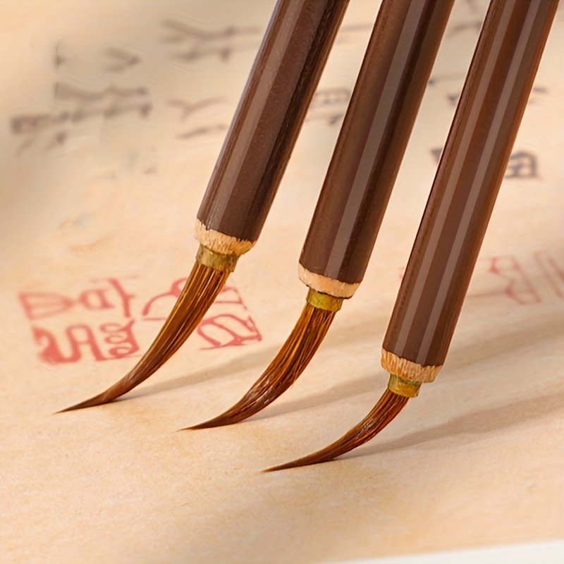 Rat Whisker Fine Line Brushes Chinese Calligraphy Brushes - Temu