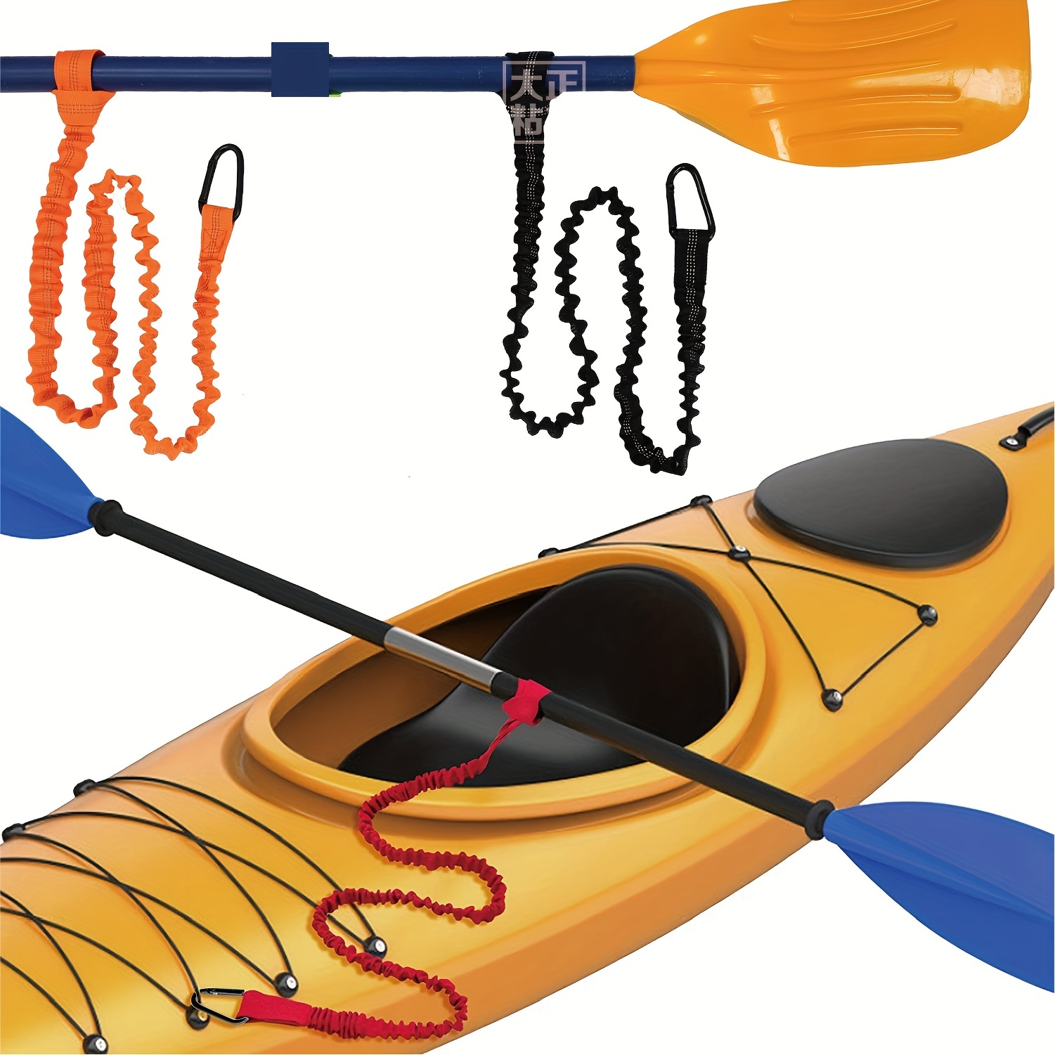 Paddle Tie Rope Kayak Paddle Loss Prevention Rope Rubber - Temu