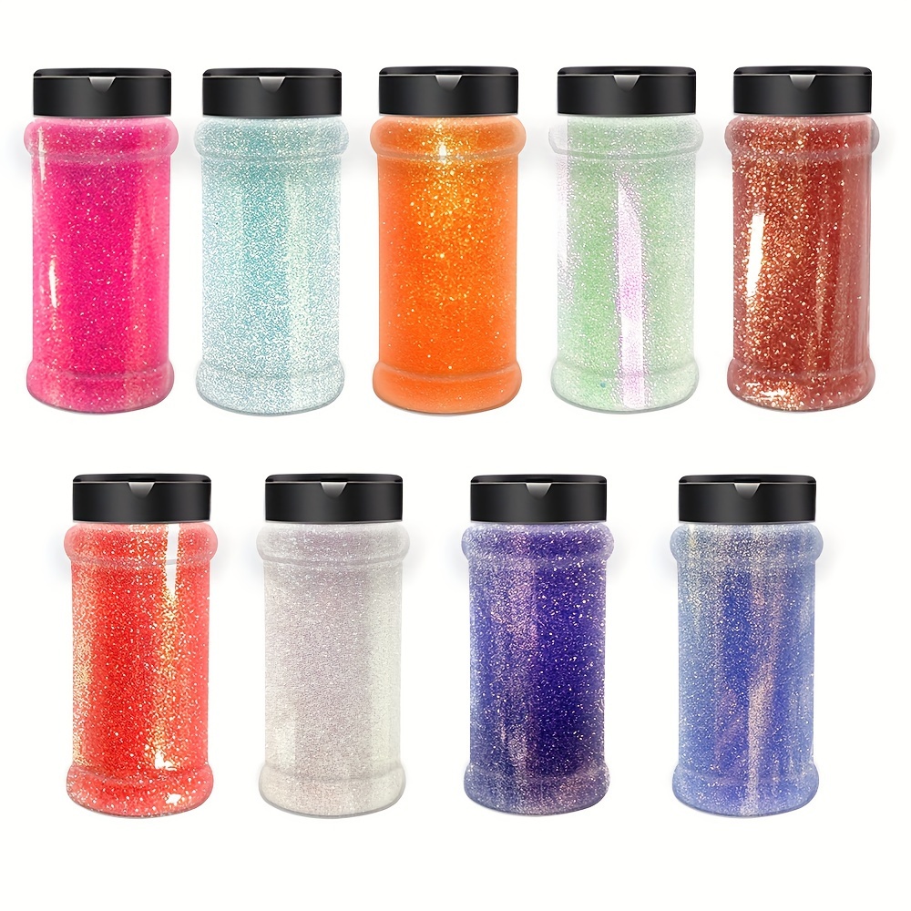 

9 Colors Iridescent Glitter Set, Craft Glitter, Nail Glitters, New Sparkle-flash Glitter For Crafts, And Nail Diy