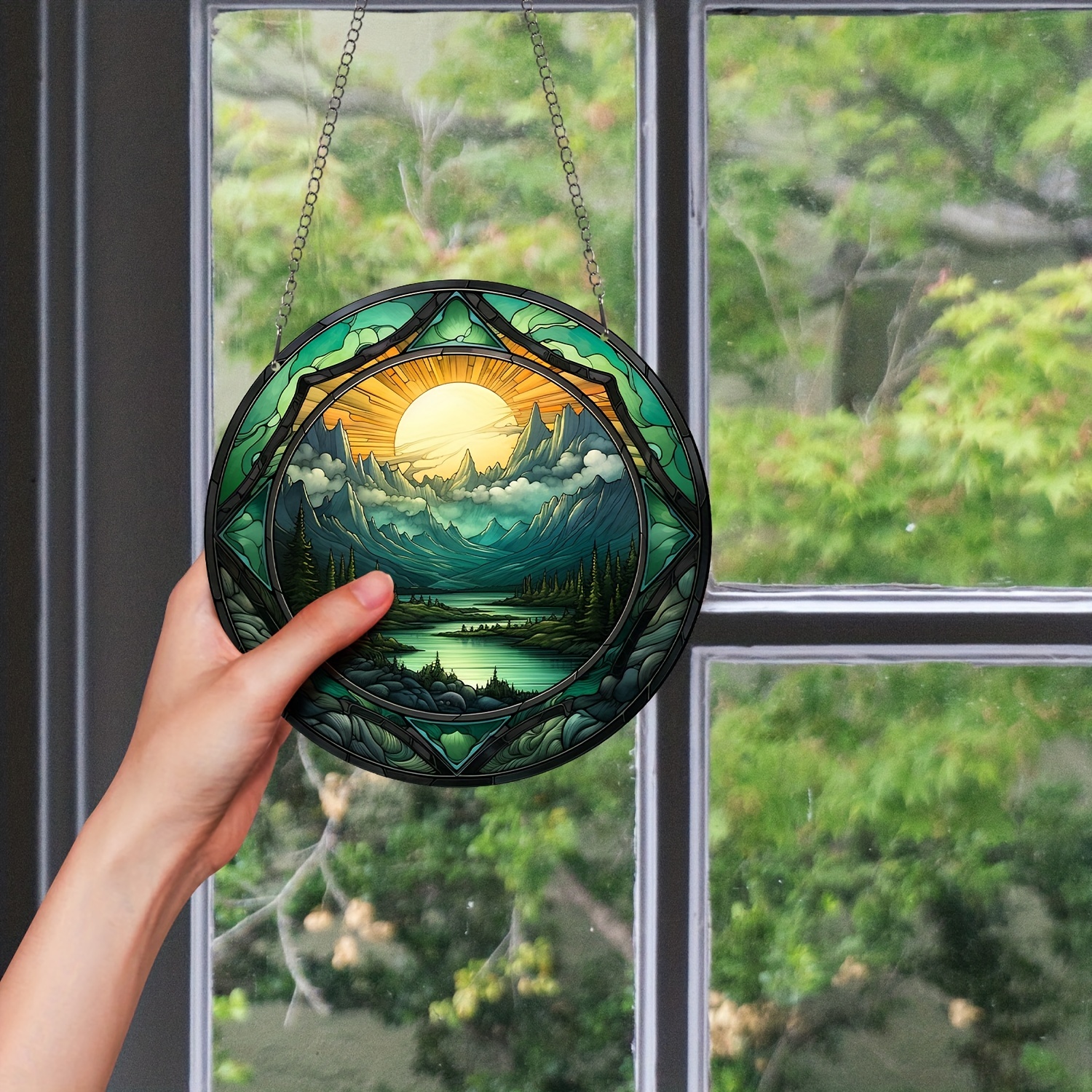 Decorazioni Cristallo Finestra Arcobaleno Casa Acchiappasole Cristallo Per Finestre - 7 Pezzi Con Forme Luna E Arcobaleno Decorazione Casa Colorata - 12