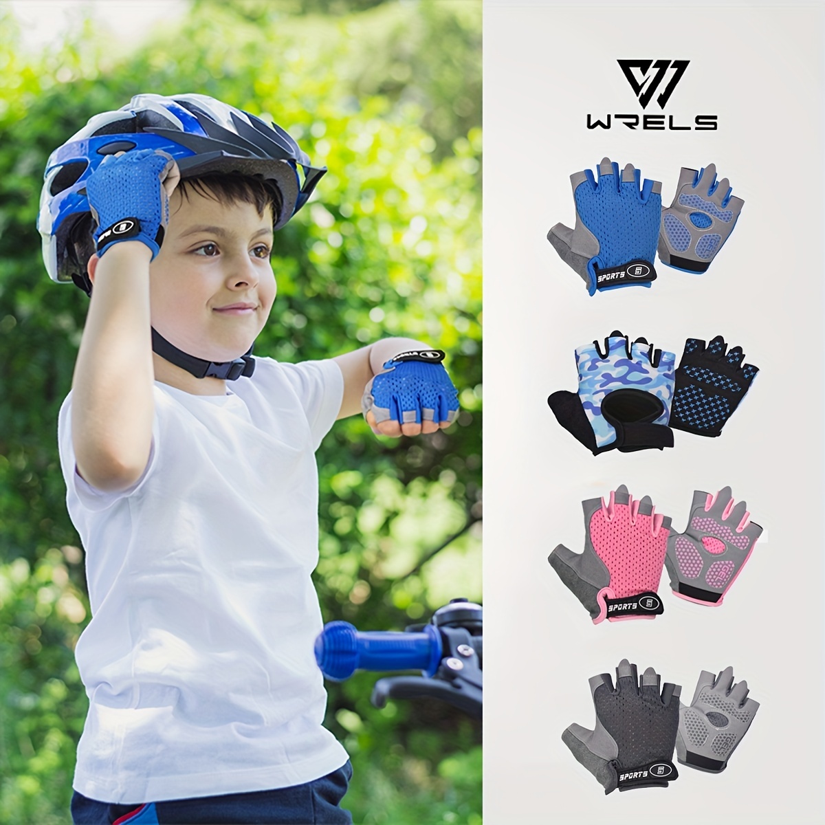 Hot Sale Kids Summer Full Finger Motorcycle Gloves Child Moto Luvas  Motocross Leather Motorbike Guantes Children