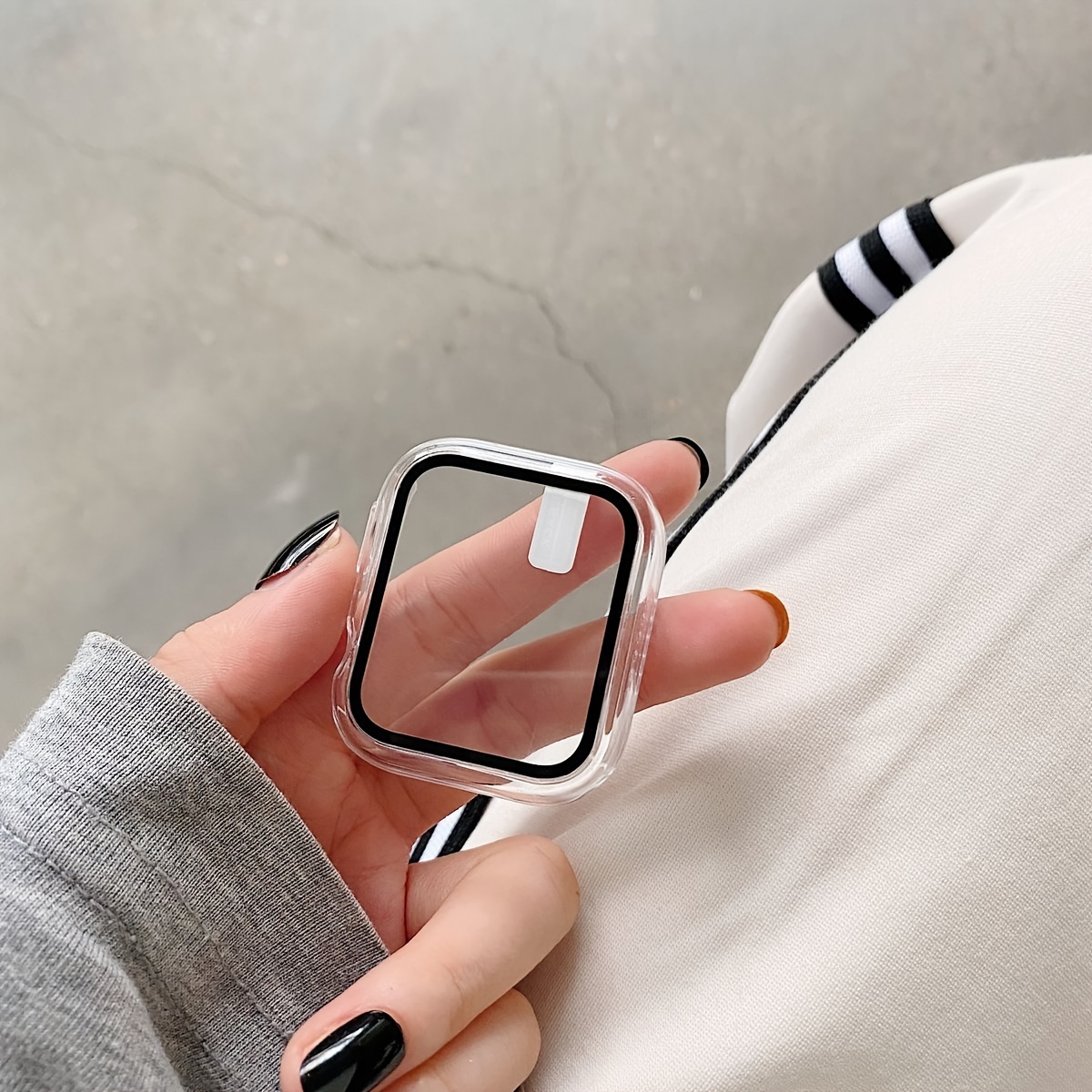 3pcs for Apple Watch Case Set with Tempered Glass Screen Protector, Anti-Drop Fashion Casual Protective Cover, Compatible with for Apple Watch Series 38/40/41/42/44/45/46/49mm, Smartwatch Accessories, Smartwatch Protection | Sleek Watch Case | Tempe