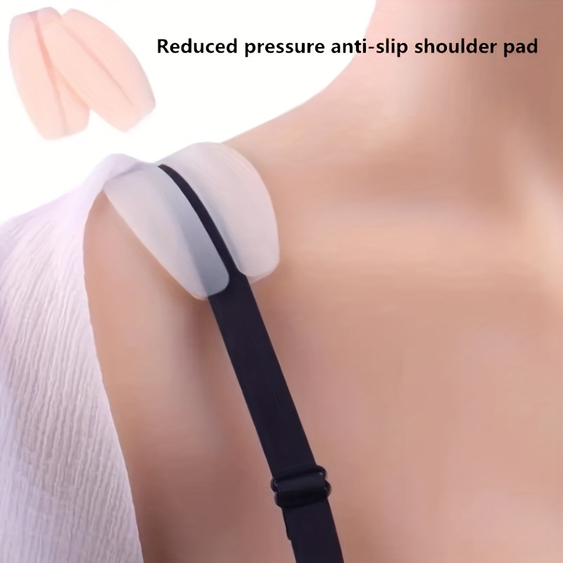 Invisible Silicone Shoulder Pads Non-slip Bra Strap Cushions