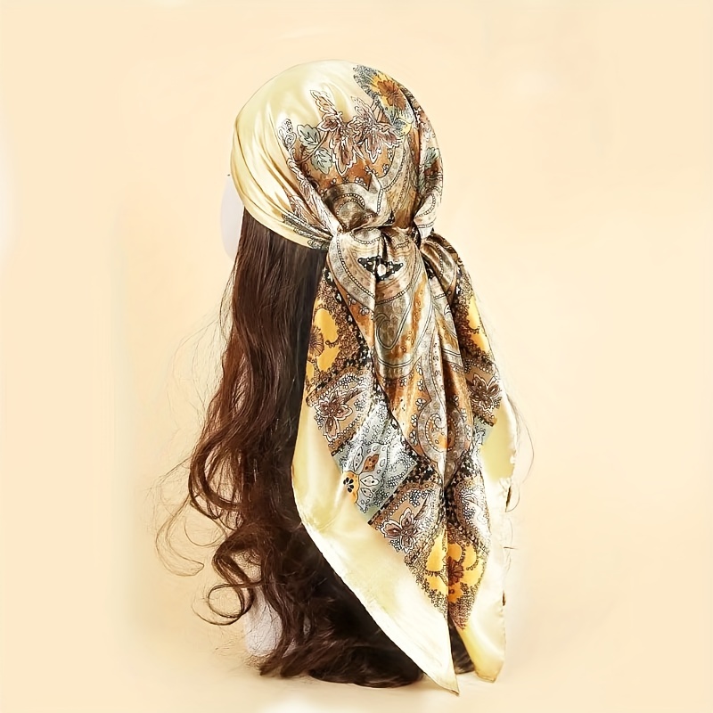 head scarf silk