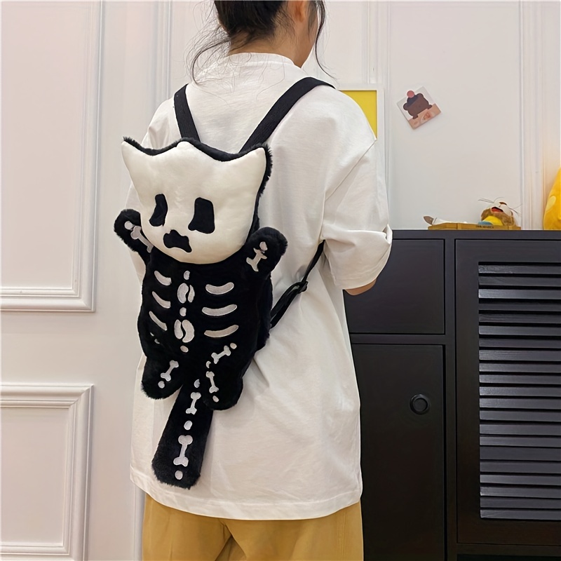 Gothic Skeleton Plush Backpack