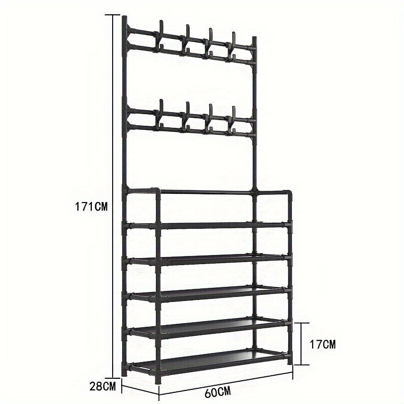 1pc 4/5 Capa 24in Perchero Acero Inoxidable Perchero Estante - Temu Spain